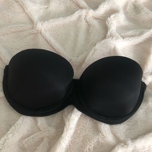 PINK VS Black Strapless Bra